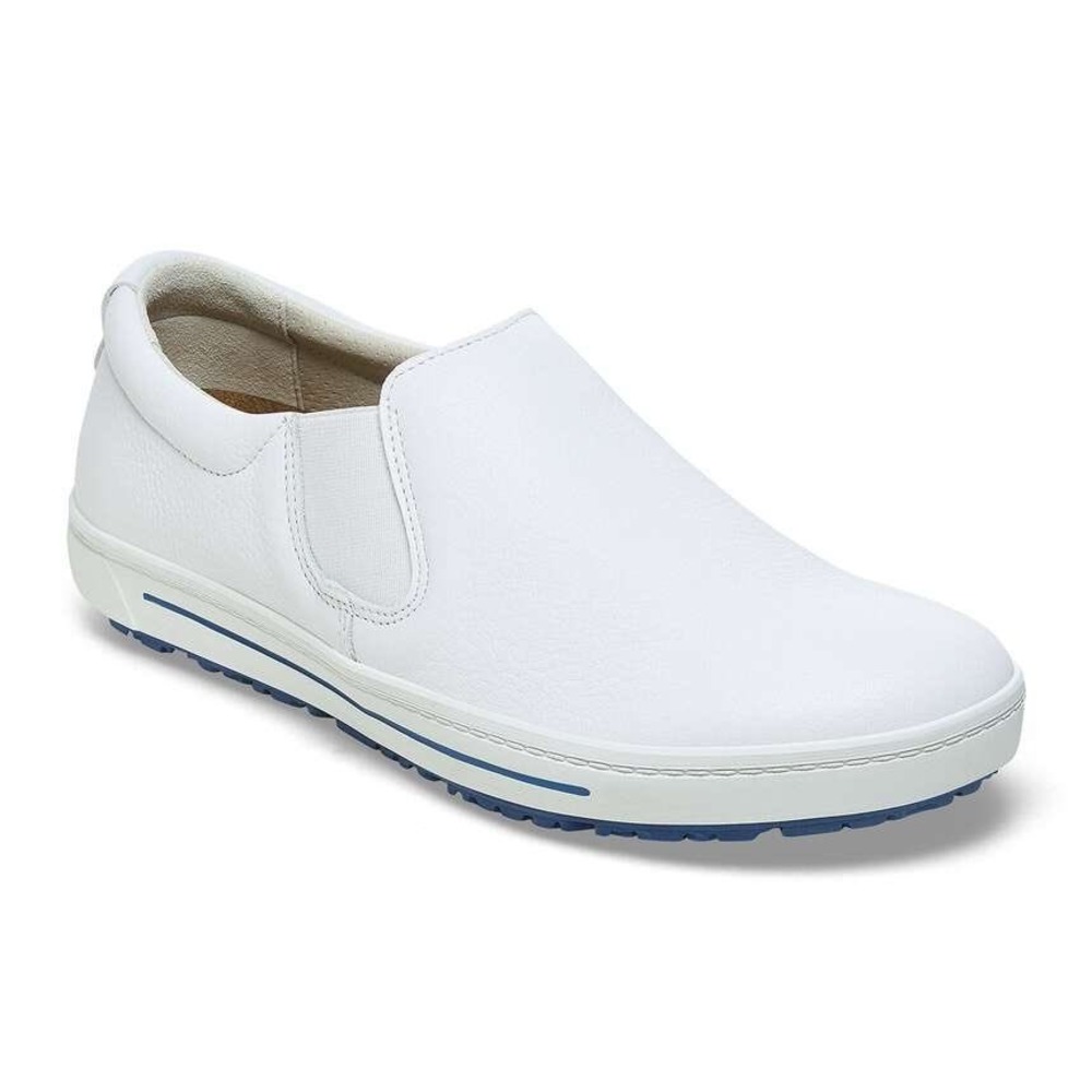 Birkenstock QO 400 White Leather Slip On Professional Shoe 1011241 Size 40 L9 M7